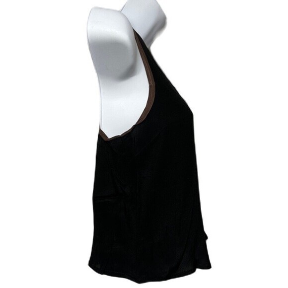 Maeve By Anthropologie Women's Black Top Size 0P 100% Silk - Picture 2 of 14